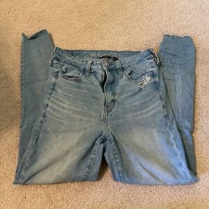 American Eagle Blue Jeggings Classic Denim Style